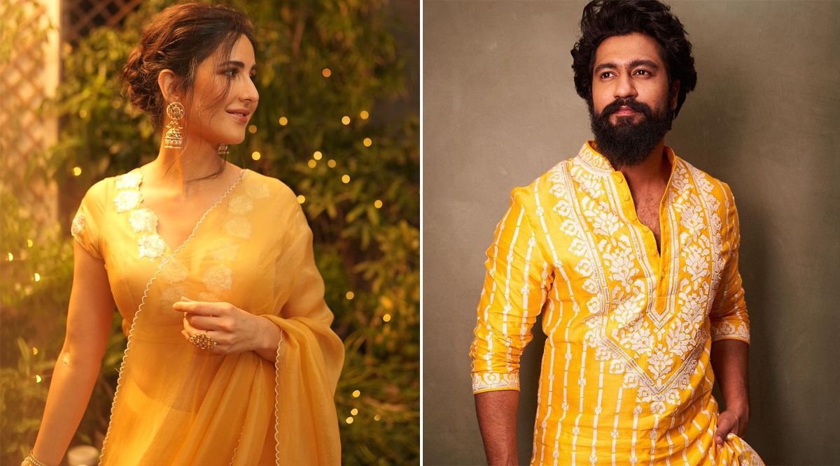 Katrina Kaif Raises The Heat In Yellow Lehenga Saree As She Steps Out For Dinner Outing With Vicky Kaushal 