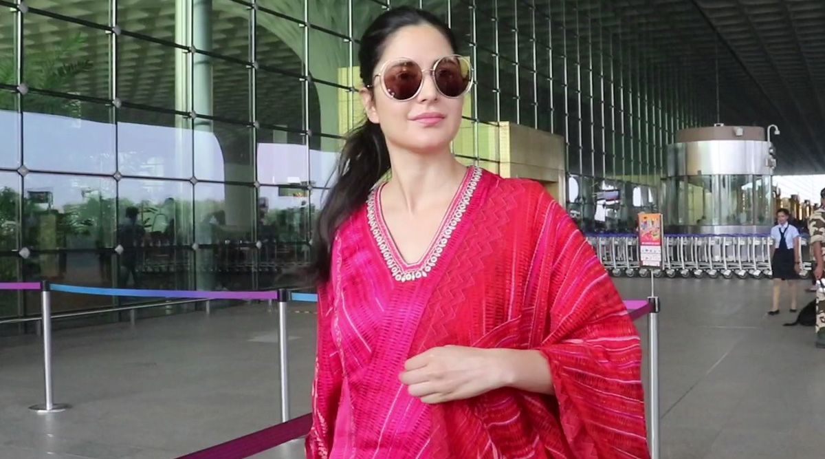 Katrina Kaif flaunts her beauty and grace at the airport in a traditional dress