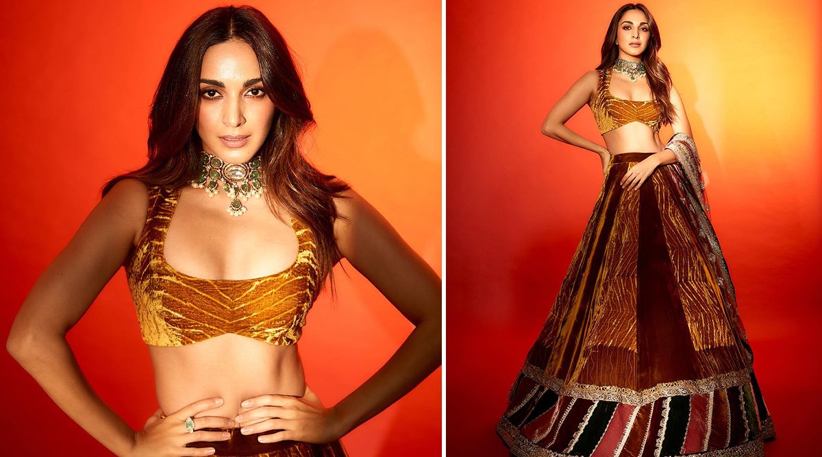 Kiara Advani Looks Dreamy In Mustard Yellow Lehenga Set 