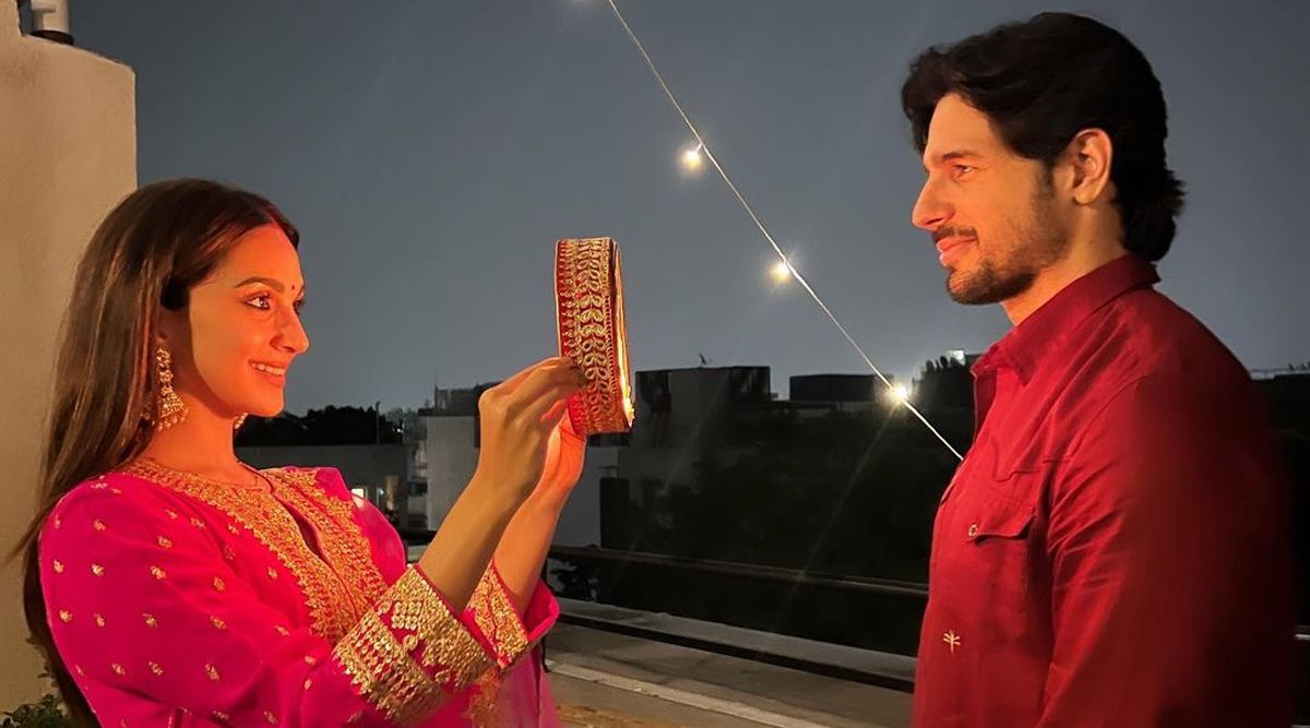 Kiara Advani And Sidharth Malhotra Celebrate First Karwa Chauth While Twinning In Red Attire, See Pics! 