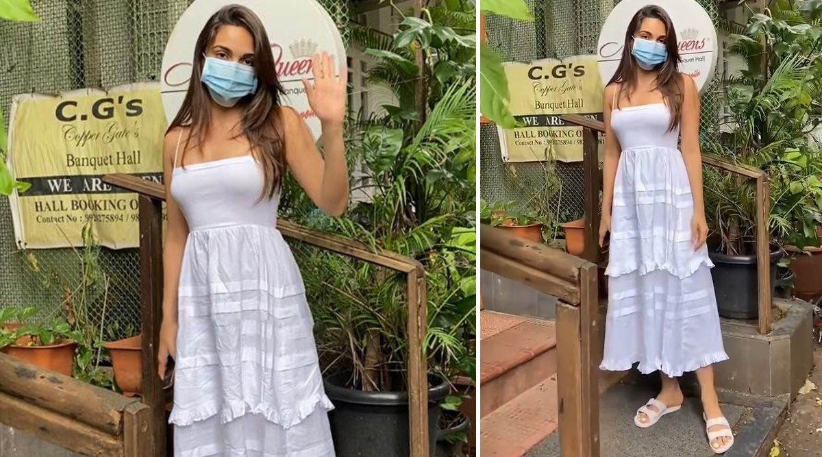 Kiara Advani in this tea-length white tiered dress is a perfect example of how to slay your Sunday looks