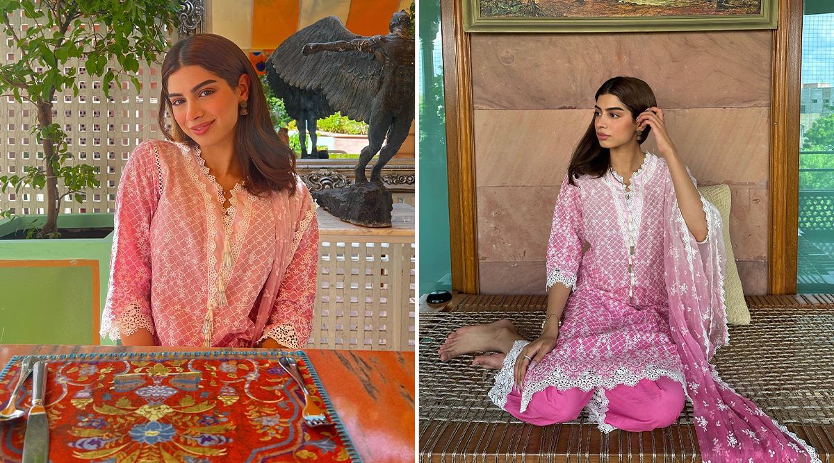 In her pink ethnic attire, Khushi Kapoor appears as lovely as a peach; sister Janhvi Kapoor REACTS