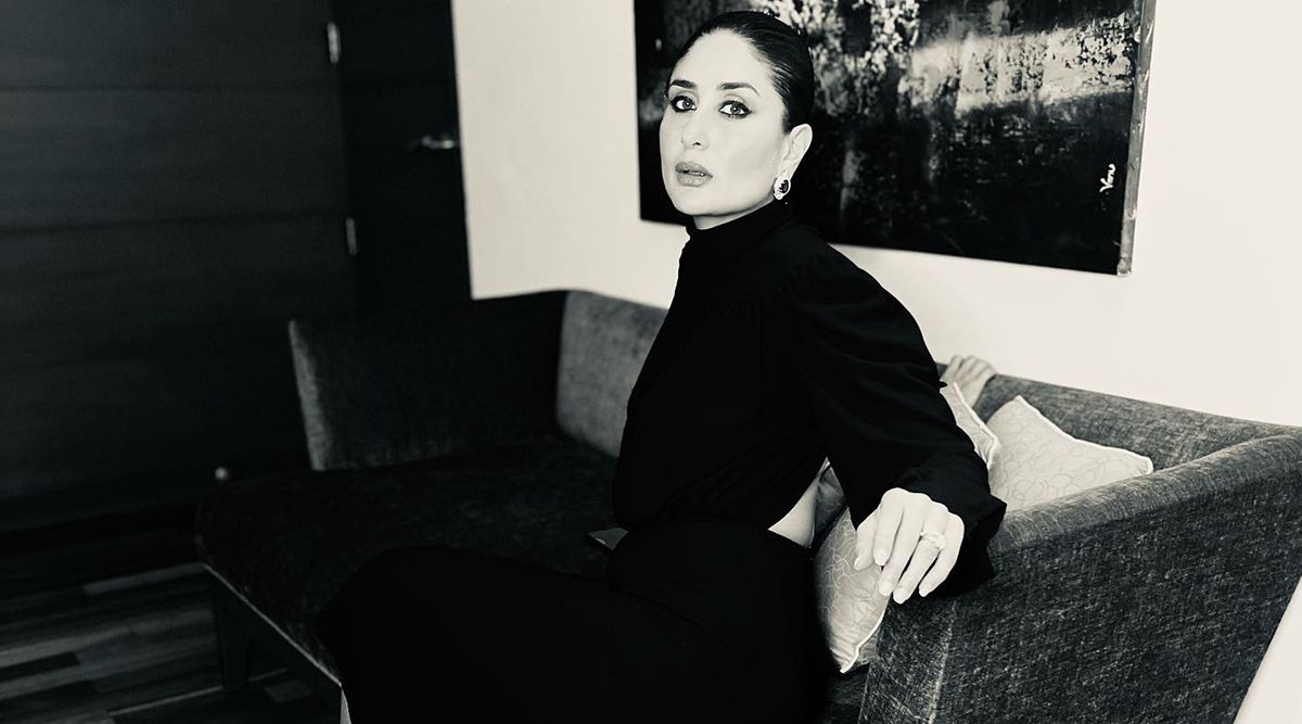 Kareena Kapoor giving us POO vibes in her backless black dress; shares monochrome pictures on IG