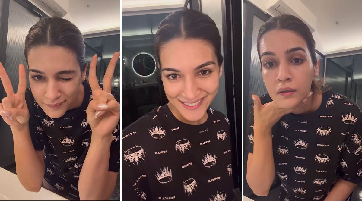 Kriti Sanon shares her skincare routine on Instagram; Fans call her NATURALLY GLOWING; Watch here!