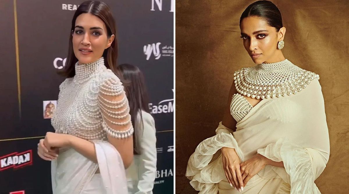 IIFA 2023: Kriti Sanon Draws CRITICISM For Wearing A REPLICA Of Deepika Padukone’s Cannes 2022 Outfit (View Pic)