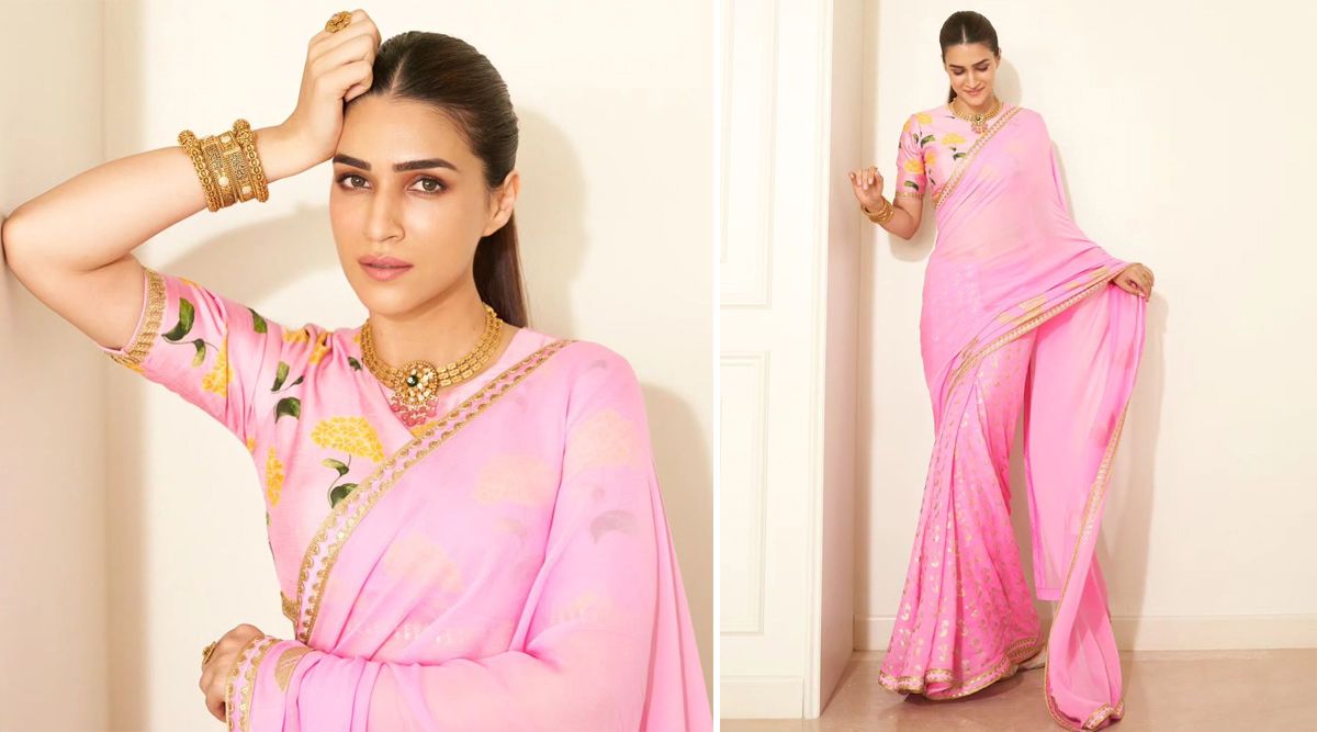 Kriti Sanon Slays In Pink Saree, See The Price & Where You Can Buy It! 