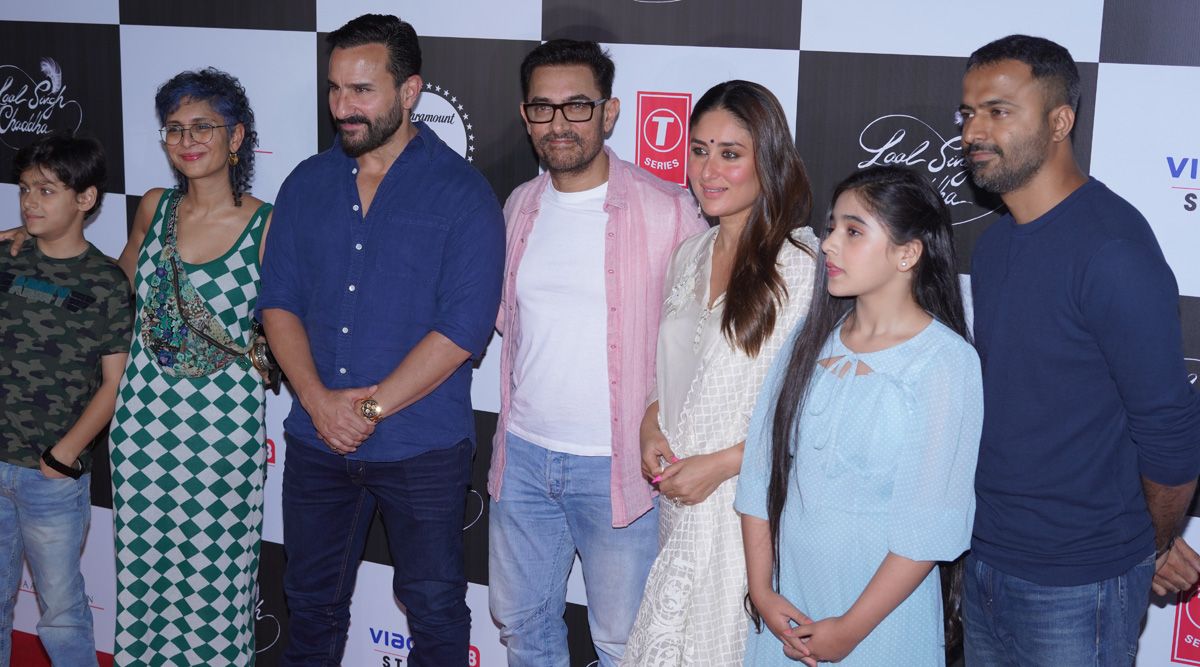 Heavily trolled ‘Laal Singh Chaddha’ has a star-studded premiere; Kareena Kapoor, Aamir Khan, Saif Ali Khan, Kiran Rao & more are on the red carpet