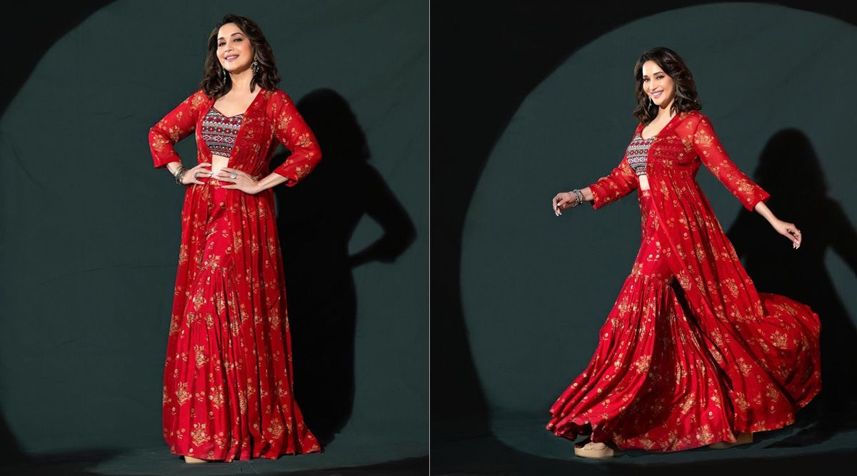 Madhuri Dixit sets the Internet on fire in a stunning red dress