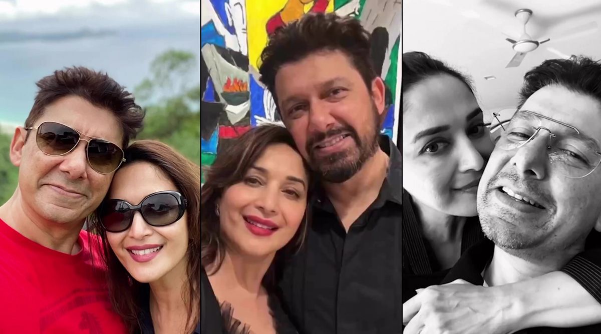 Madhuri Dixit wishes her husband, Dr. Shriram Nene, on his birthday by sharing romantic pictures; Watch PICS!