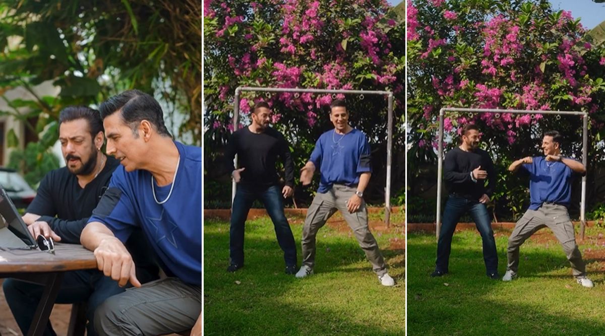 Superstars Salman Khan and Akshay Kumar bust some moves on the Main Khiladi song from the movie Selfiee; Watch!