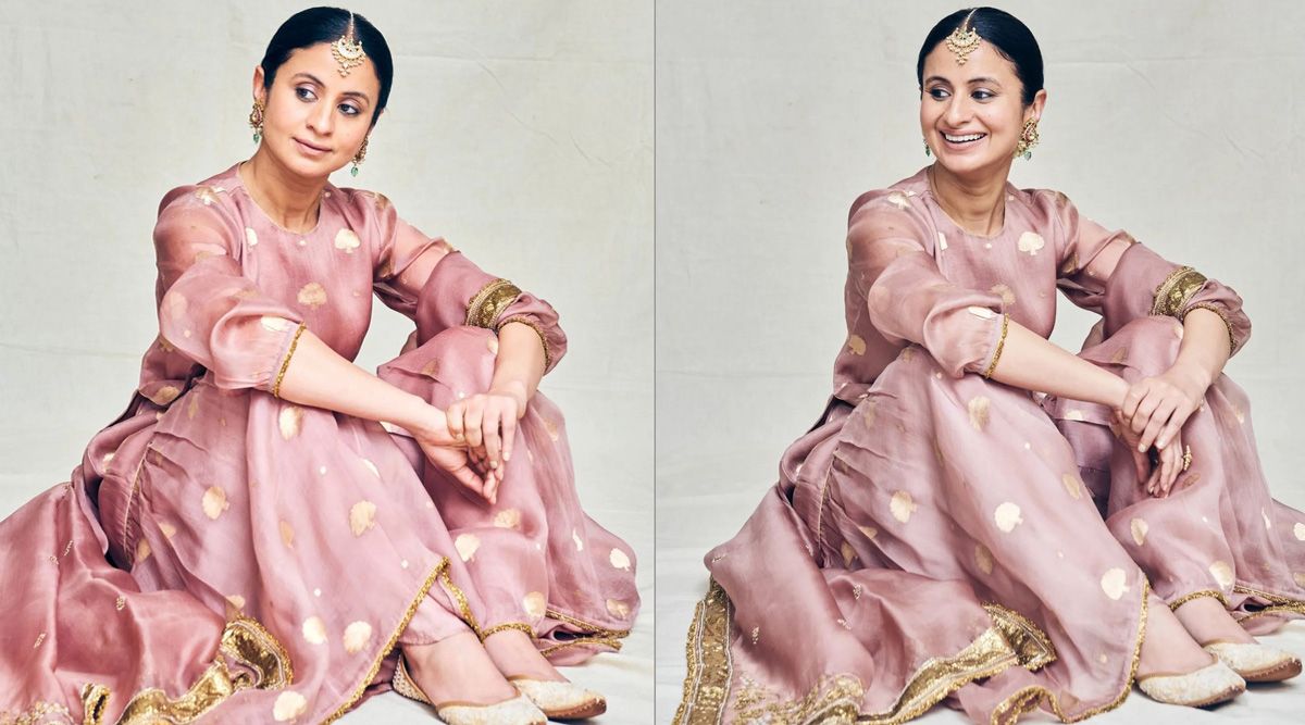 Mirzapur fame Rasika Dugal portrays royalty and grace in a traditional pink avatar
