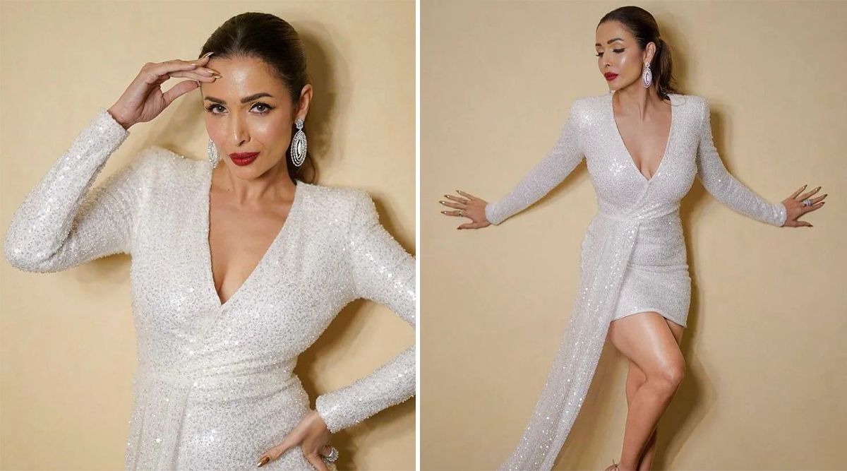 All eyes are on Malaika Arora as she pulls off this sequin bodycon dress with perfection