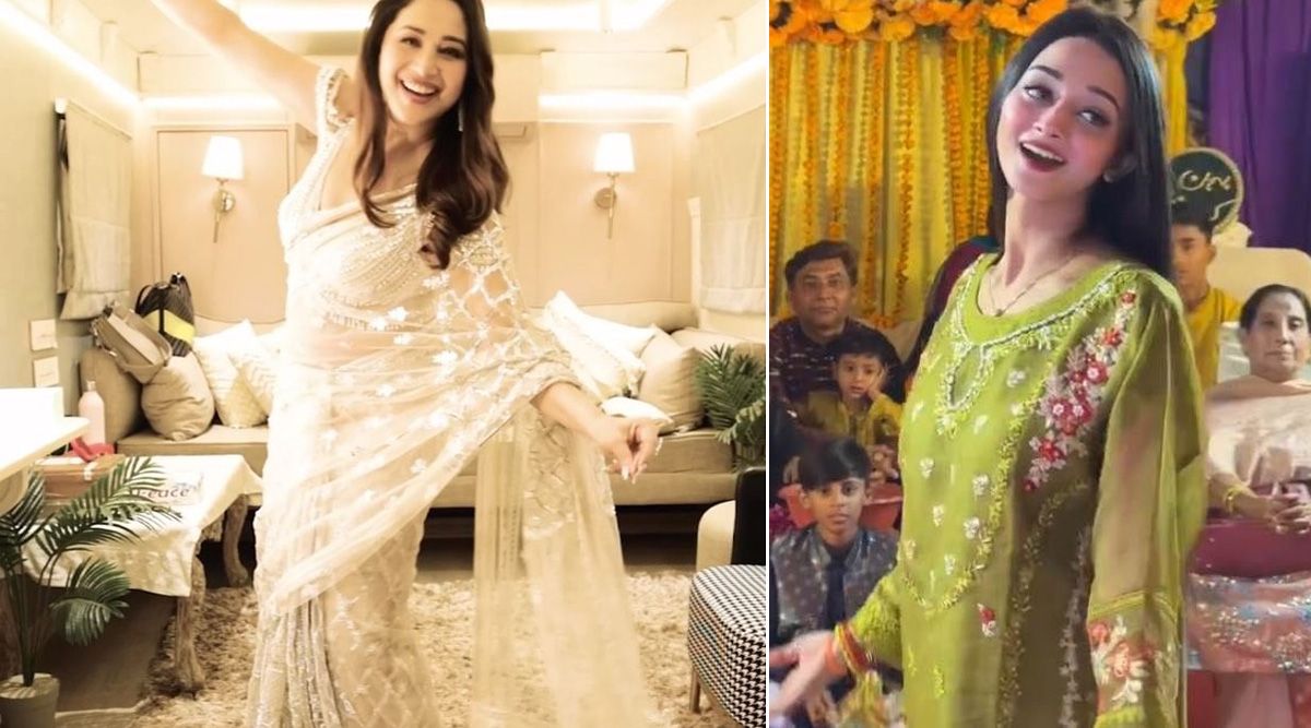 Bollywood Diva Madhuri Dixit Recreates trending songs from Pakistani girl; See More!