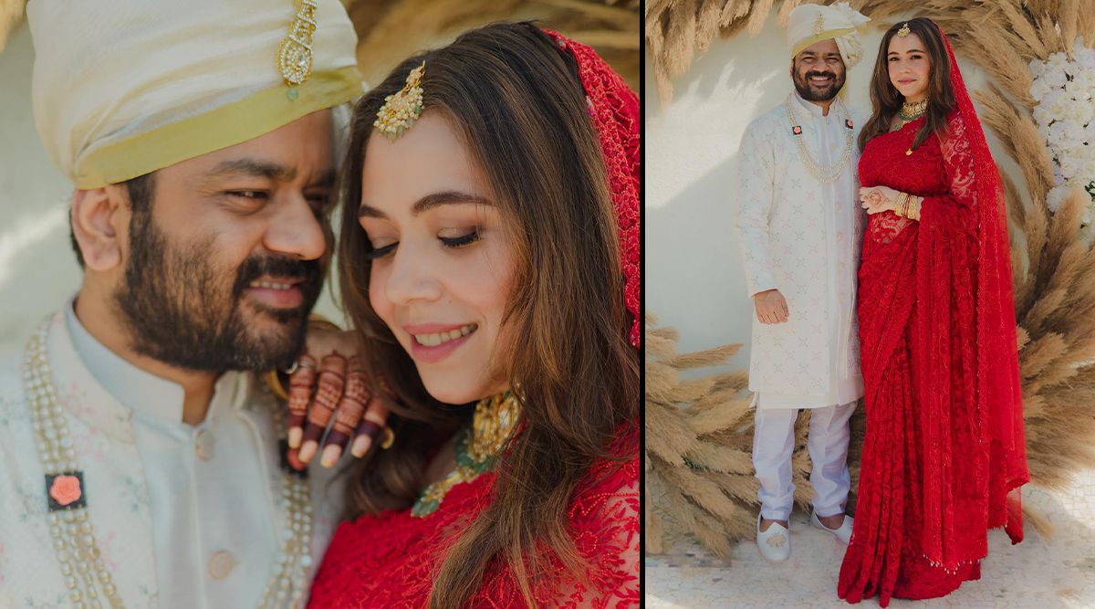 Maanvi Gagroo finally ties the knot with Kumar Varun and drops pictures from their intimate wedding in a red lehenga