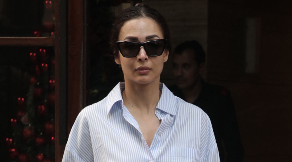 Malaika Arora was spotted in Bandra outside her residence.
