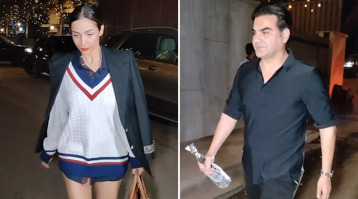 Malaika Arora and ex-husband Arbaaz Khan were SPOTTED together for dinner; Watch the video 