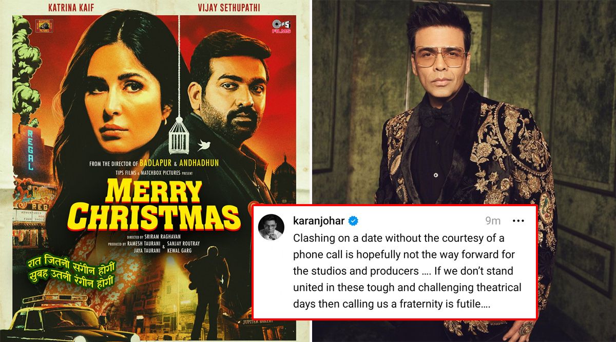 Merry Christmas: Katrina Kaif’s Movie’s Release Date Leaves ‘Yodha’ Producer Karan Johar DISAPPOINTED; ‘Clashing On A Date Without The Courtesy…’ (View Tweet)