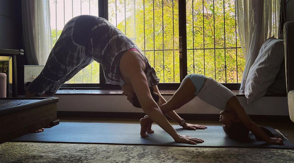Neha Dhupia's adorable yoga session with her daughter Mehr wins the internet, actress shares ‘the ultimate yoga truth’