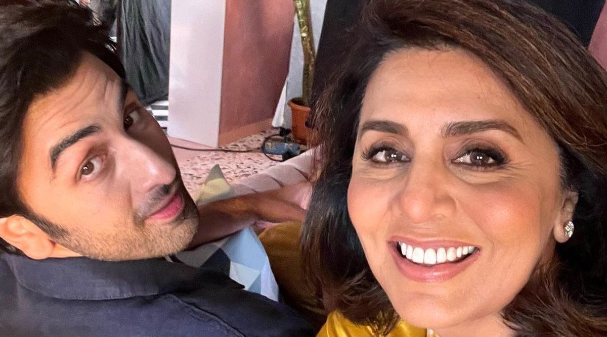 Neetu Kapoor poses with her 'jaane jigar' Ranbir Kapoor in a selfie, ahead of his wedding with Alia Bhatt