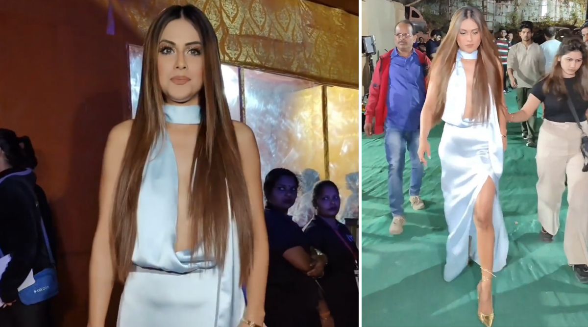 Hottest and bold actress Nia Sharma slaying her bold avatar in a Satin dress; See PICS!