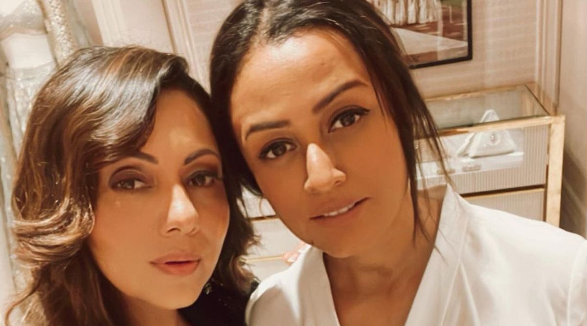 Namrata Shirodkar and Gauri Khan twin in black and white outfits for their lunch date