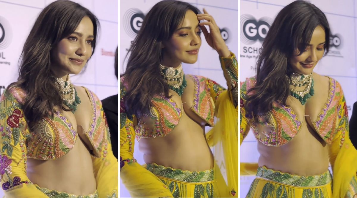 Neha Sharma Receives Hard Criticism As She Wear A  Deep Neck Top; Get Compared With Uorfi Javed And Poonam Pandey (Watch Video)