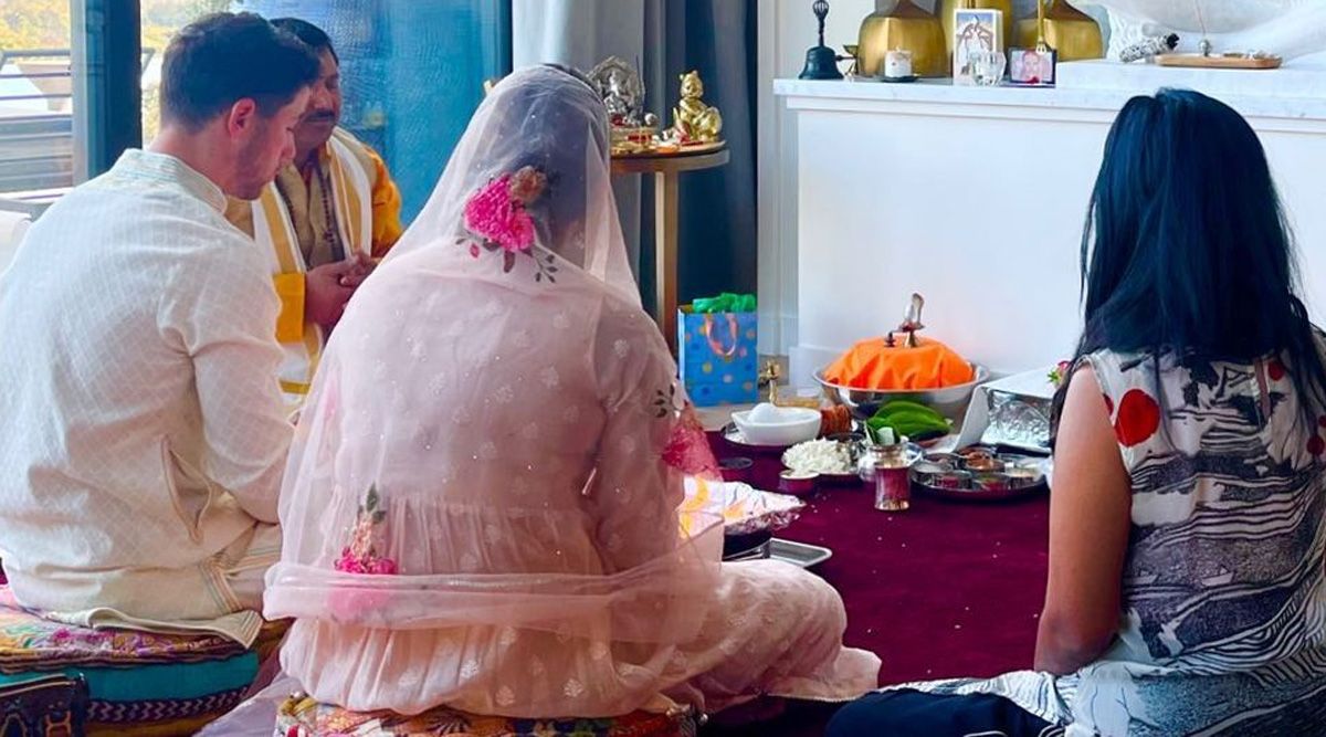 Priyanka Chopra and Nick Jonas celebrate Mahashivratri at their home in Los Angeles