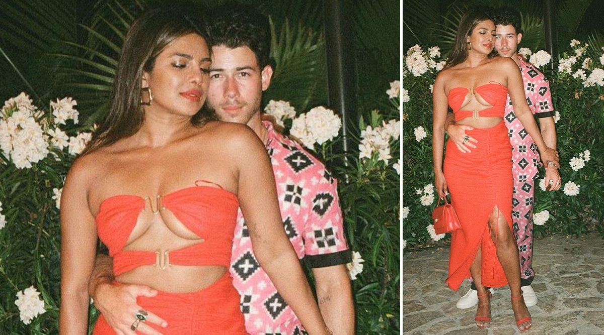 Priyanka Chopra is a sight to behold in this Cult Gaia red dress
