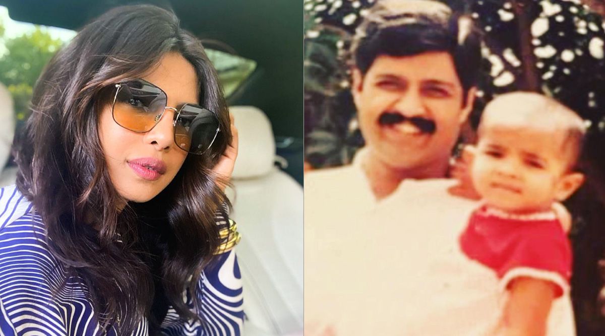 Priyanka chopra shares a throwback picture with her late father on Instagram