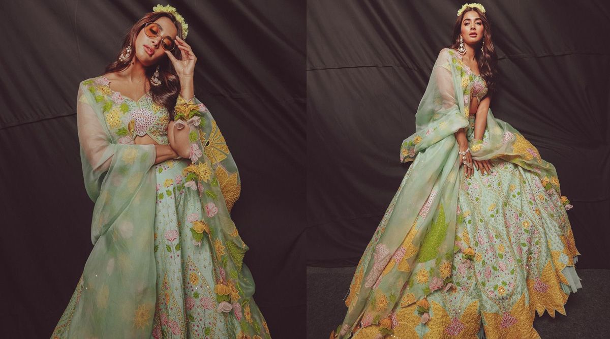 Pooja Hegde looks dreamy in floral lehenga: Casts a spell in yellow tint sunglasses