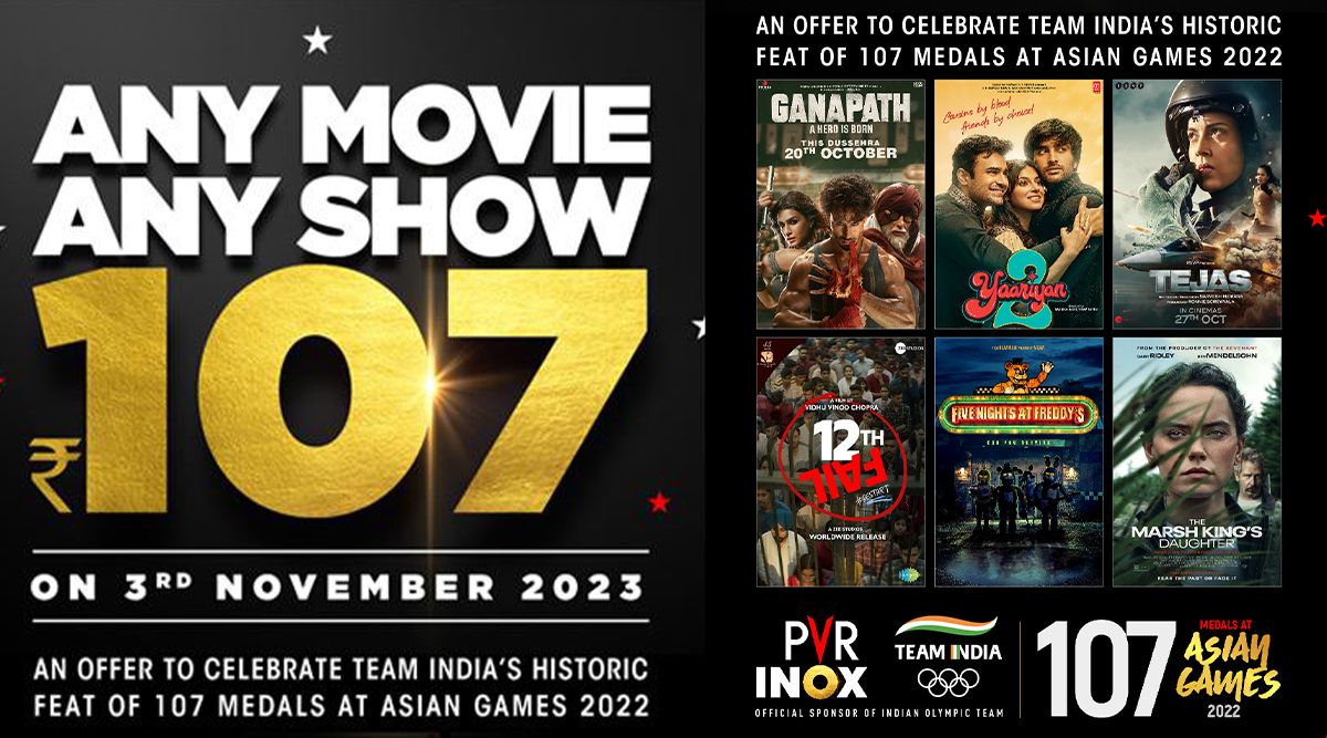 PVR And INOX Tickets At JUST Rs 107 On THIS Date To Honor Team India's Asian Games Victory!