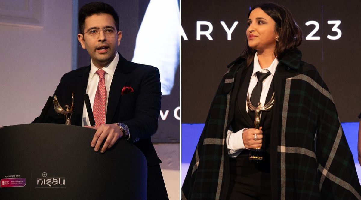 Parineeti Chopra And Raghav Chadha's First Encounter At India UK Achievers Honors Goes viral! (View Pic)