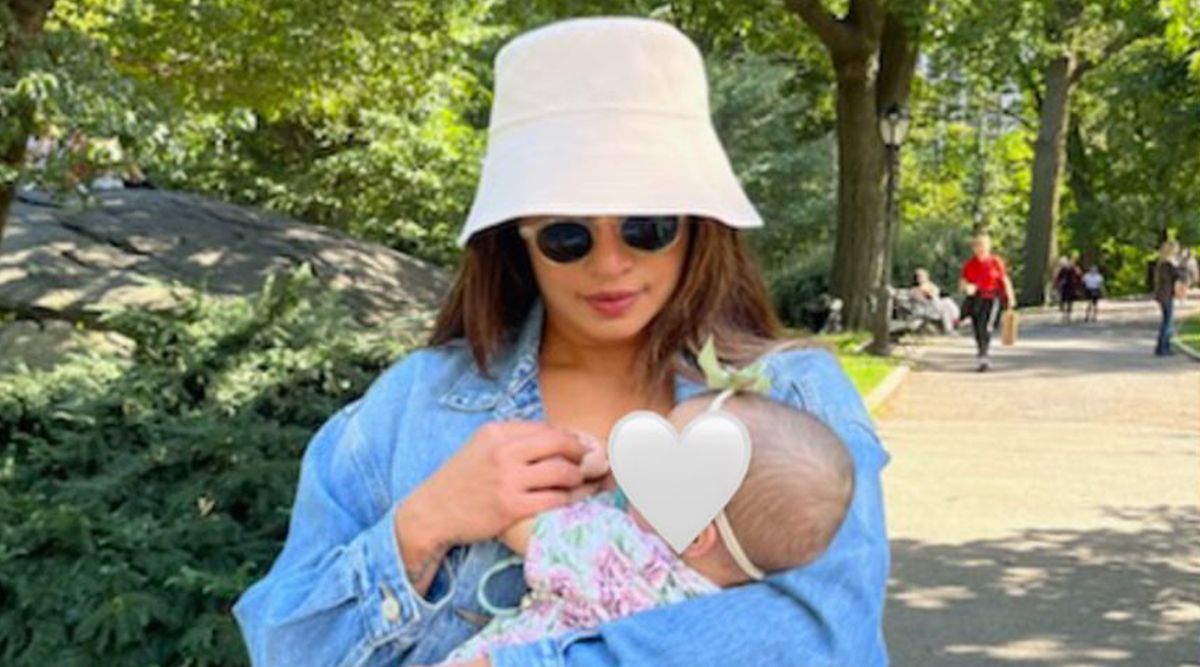Priyanka Chopra cuddles up to her daughter Malti as they take a ‘walk in the park’ in New York