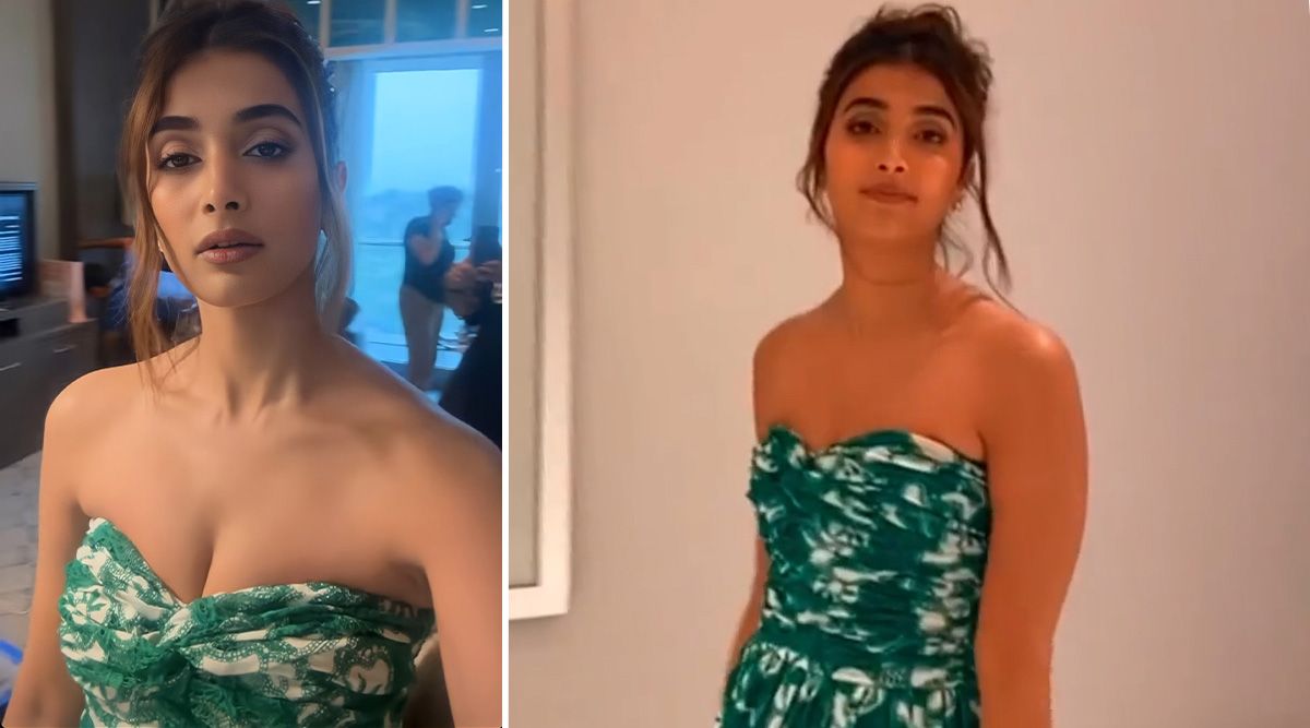 In a stunning green gown, Pooja Hegde embraces her inner diva
