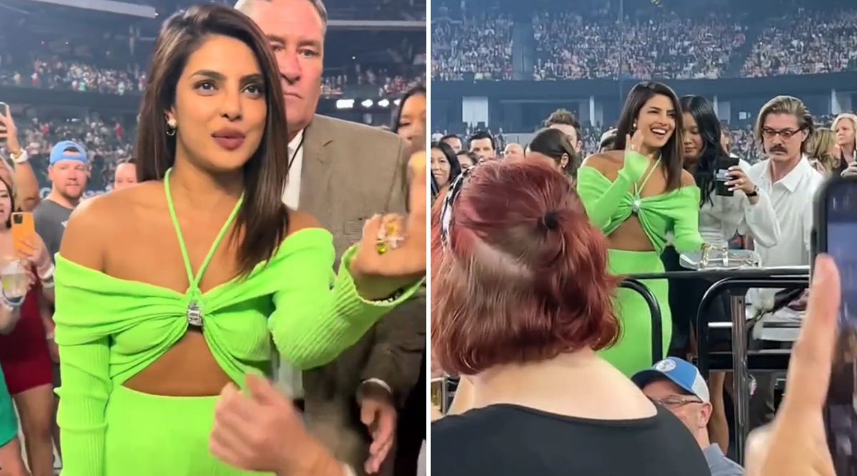 Priyanka Chopra Steals The Spotlight At Nick Jonas's Concert, Waves At Fans With Musical Vibes! (Watch Video)