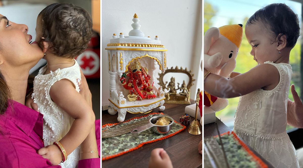 Ganesh Chaturthi 2023: Priyanka Chopra Shares Adorable Pics Of Daughter Malti Marie With Bappa! (View Post)