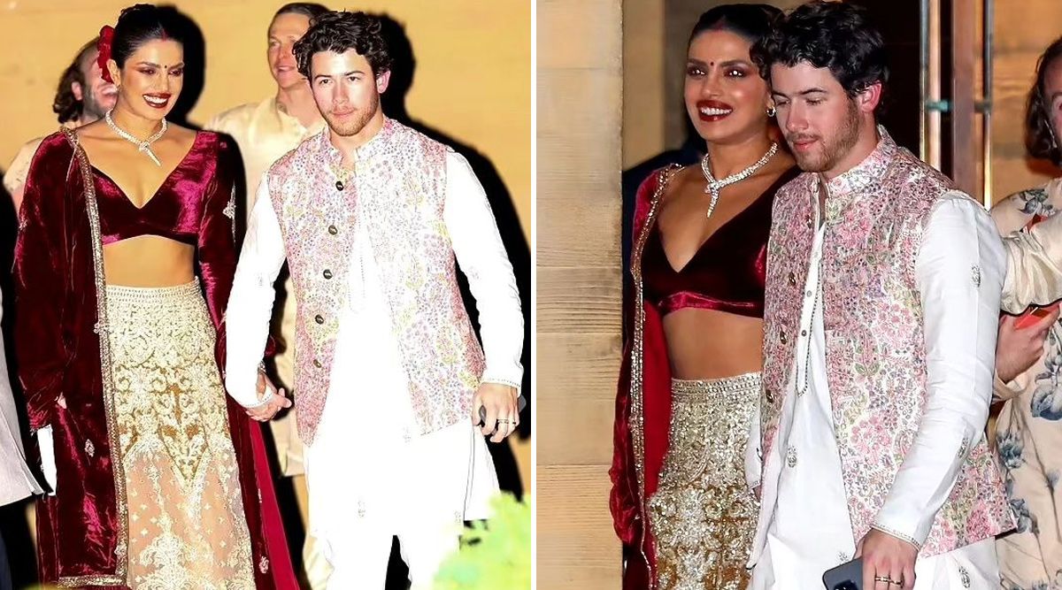 Priyanka Chopra And Nick Jonas Stun In Traditional Indian Outfits At Diwali Bash!