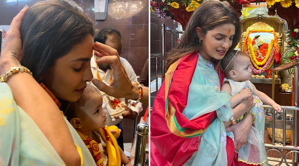 ADORABLE: Priyanka Chopra And Her Adorable Daughter Malti Marie Worshipping Lord Ganesha At Siddhivinayak Temple Is The Most BEAUTIFUL SIGHT On The Internet Today! (VIEW PIC)