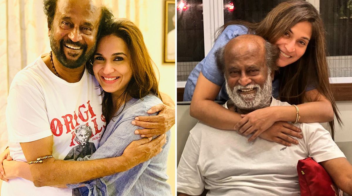 Here are some unseen pictures of Thalaiva Rajinikanth with his pillar of strength, daughters Soundarya and Aishwarya; PICS!