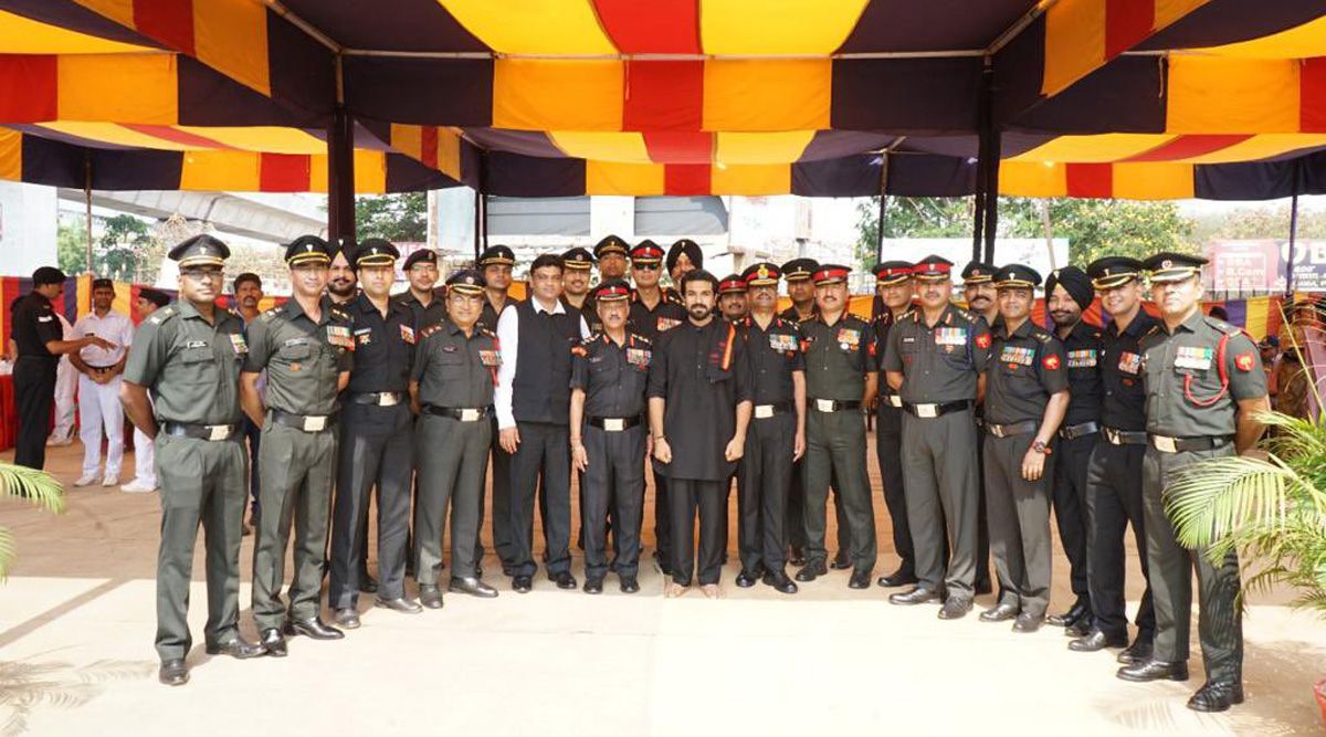 Ram Charan spotted at a special army event in Hyderabad; See pics-