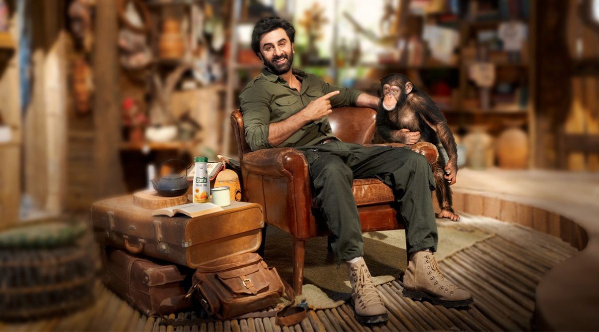 Fans are curious about the project for which Ranbir Kapoor is posing with the chimpanzee in new photos. ‘What is going on?’