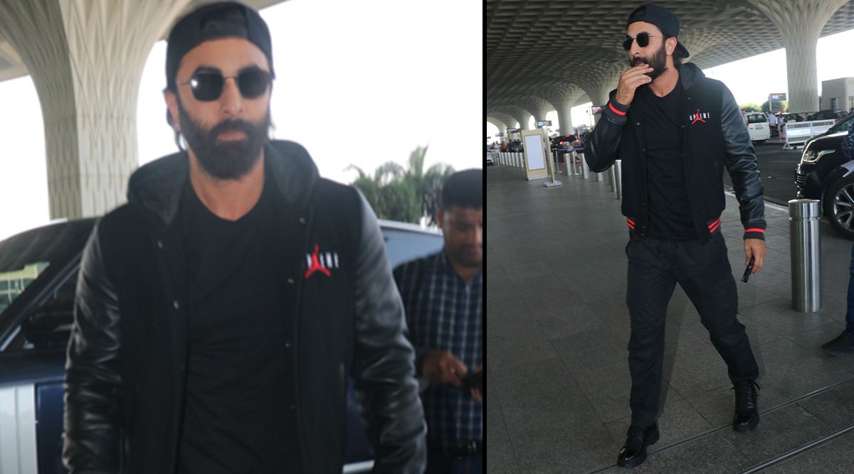 Ranbir Kapoor in an all black airport look, the HOT DAD!! Deets inside!