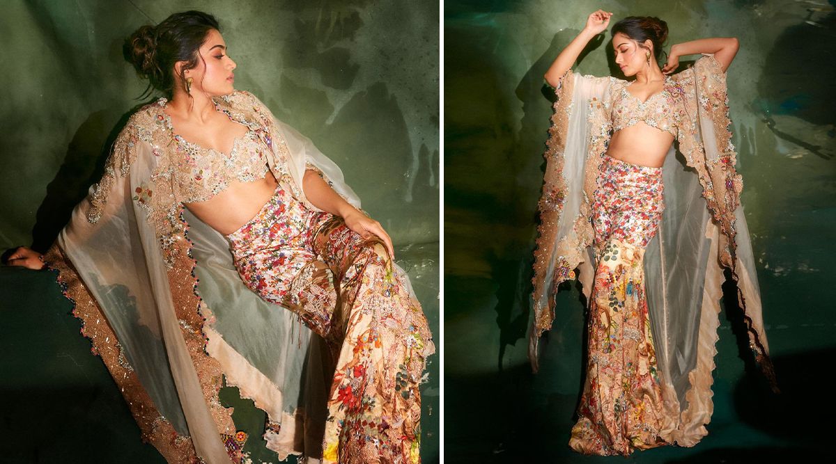 Rashmika Mandanna is slaying in a sharara, flaunting her styling sense; Check out Pics!