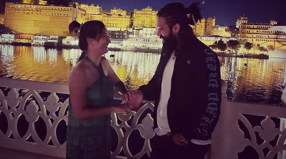 South superstar Yash spent Valentine’s Day with his wife Radhika Pandit at the lakeside in Udaipur; See pics!