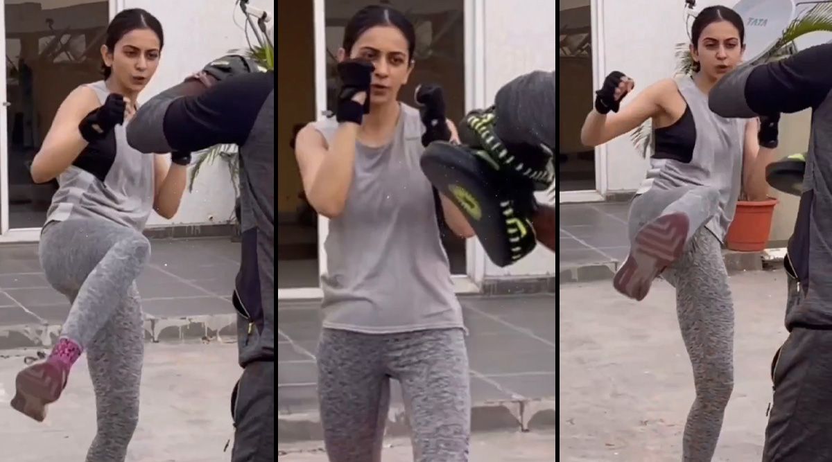 Watch Rakul Preet Singh perform kickboxing on Instagram to really kick away the Monday blues!