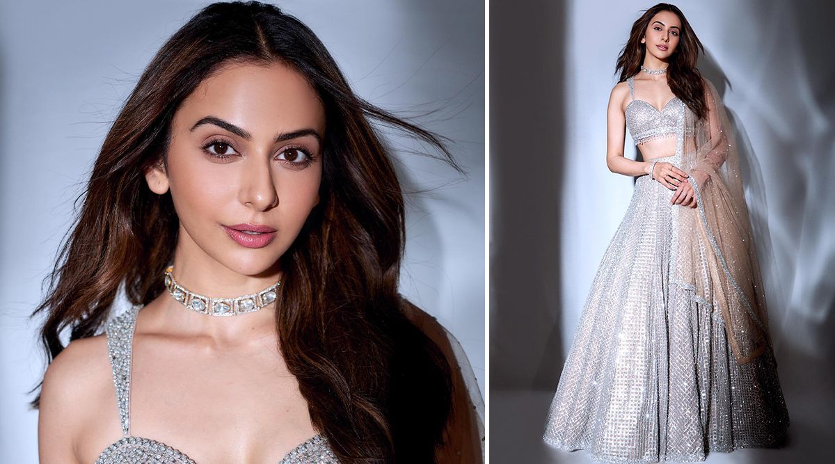 Rakul Preet Singh in a silver lehenga, our one and only shining SITAARA! Check out her sparkling images!