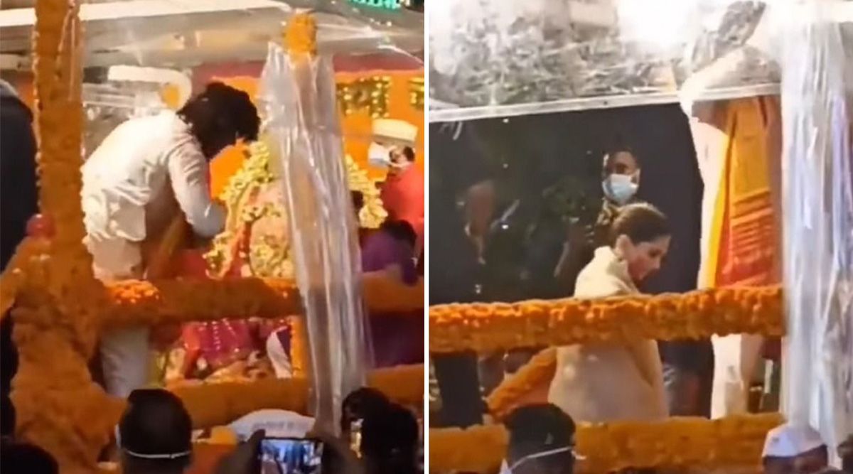 Ranveer Singh and Deepika Padukone attend the Ambani’s Ganesh Visarjan festivities; take a look