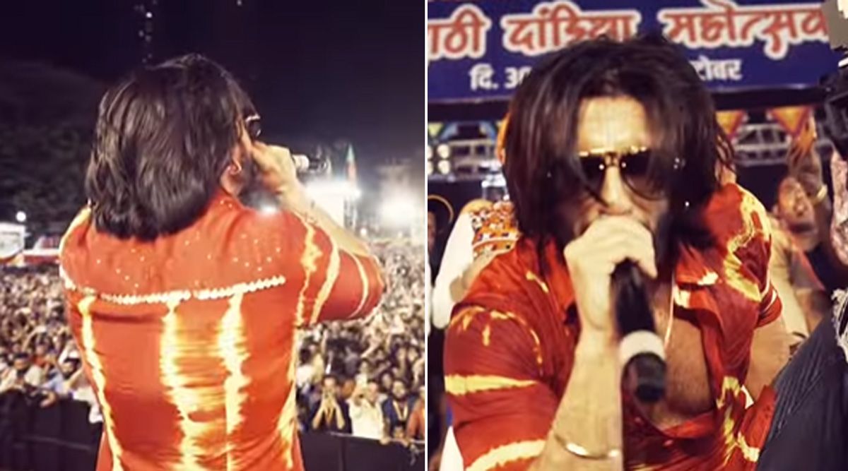 Ranveer Singh spreads his high energy at a Dandiya celebration in Mumbai; Salman Khan graces the event