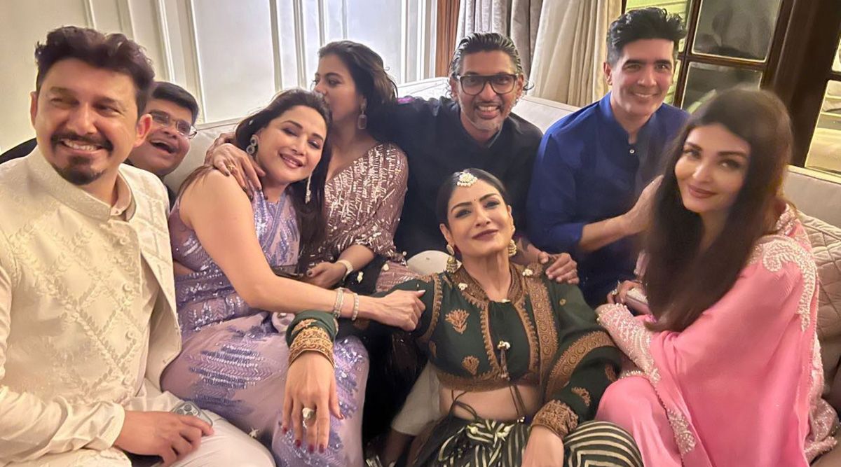 The OG QUEENS of Bollywood Aishwarya, Kajol, Madhuri, and Raveena jam together at Manish Malhotra’s Diwali bash