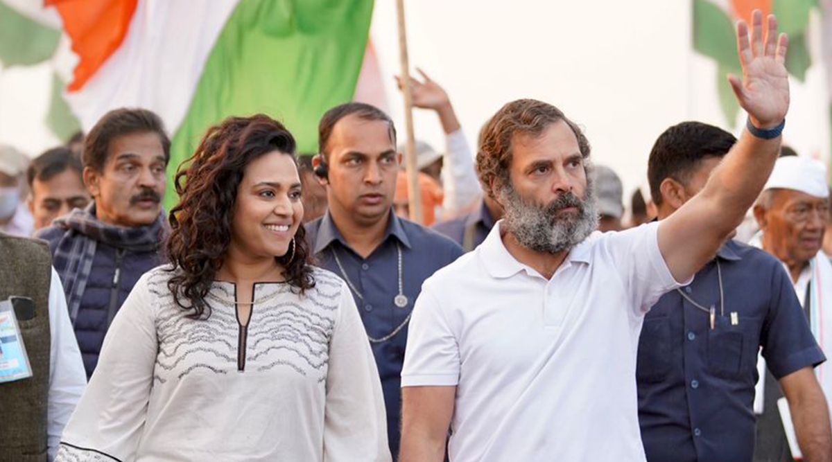 In support of Rahul Gandhi, Bollywood actress Swara Bhasker joins Bharat Jodo Yatra; See pictures!